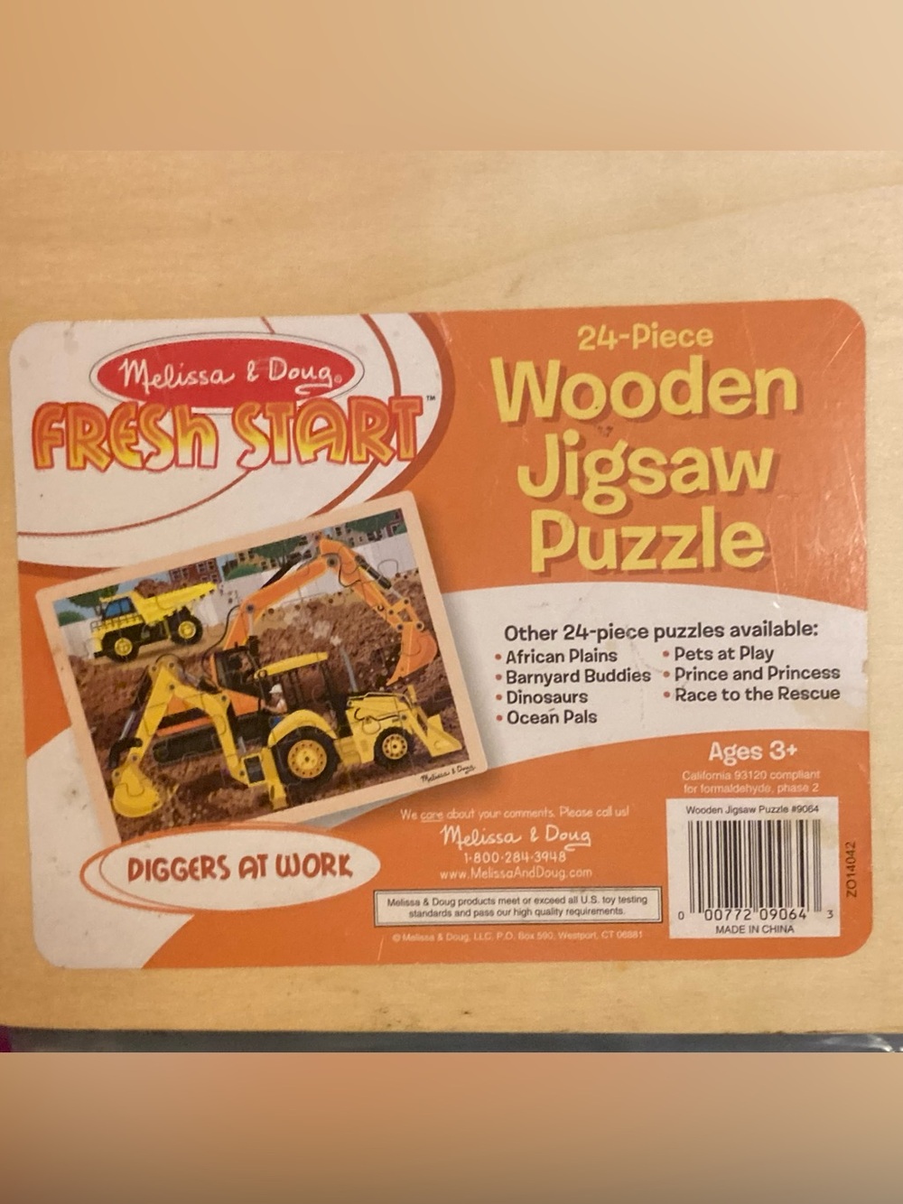 Lot/Bundle 3 Melissa & Doug Wooden Puzzles 12-48 pc Age 3-4+ Construction Pirate - Picture 6 of 10